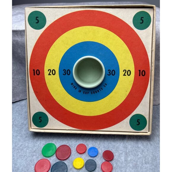 Bulls Eye Tiddly Winks Game Whitman Publishing Co. 1969 - Picture 4 of 15